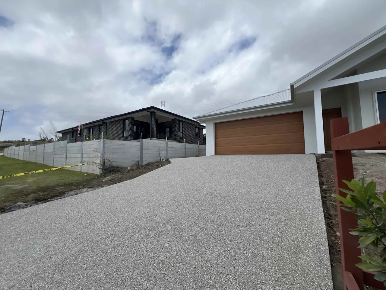Finished concrete project on the Central Coast